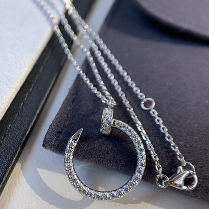 [Luna Brilliance]JUSTE NECKLACE SILVER DIAMONDS