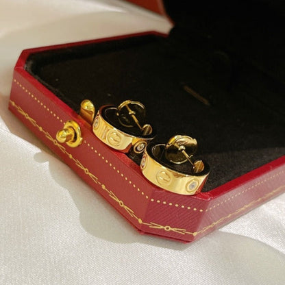 [Luna Brilliance]LOVE EARRINGS 5.7MM 2 DIAMONDS