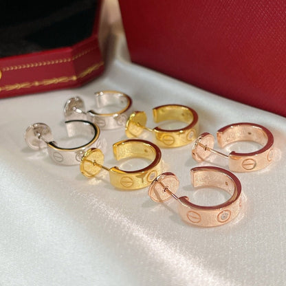 [Luna Brilliance]LOVE EARRINGS 5.7MM 2 DIAMONDS