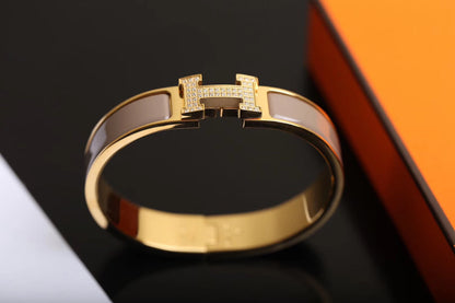 [Luna Brilliance]H BRACELET GOLD DIAMOND