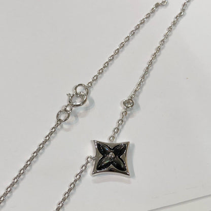 [Luna Brilliance]STAR BLACK MOP NECKLACE