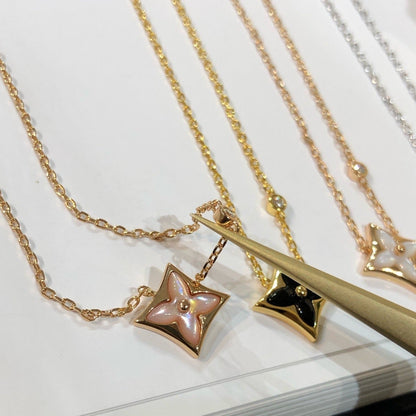 [Luna Brilliance]STAR BLACK MOP NECKLACE