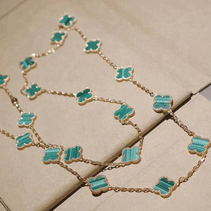 [Luna Brilliance]CLOVER 20 MOTIFS MALACHITE GOLD