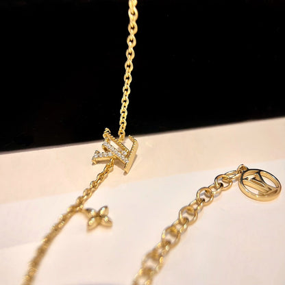 [Luna Brilliance]LOGO STAR MOTIF GOLD BRACELET