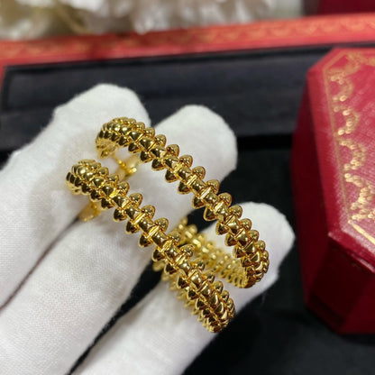 [Luna Brilliance]CLASH LARGE HOOP EARRINGS