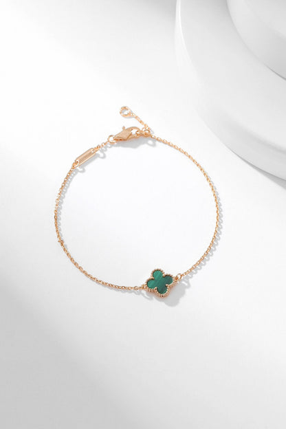 [Luna Brilliance]CLOVER BRACELET MALACHITE 1 MOTIF