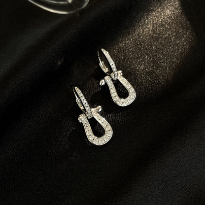 [Luna Brilliance]FORCE 10 FULL DIAMOND DROP EARRINGS MEDIUM MODEL