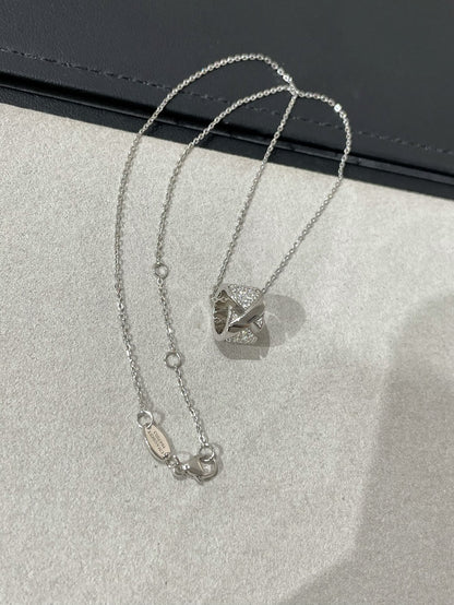 [Luna Brilliance]LIENS EVIDENCE DIAMOND PAVED NECKLACE