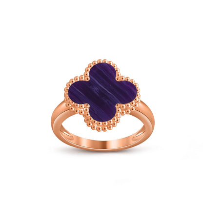 [Luna Brilliance]CLOVER RING ROSE GOLD COLLECTION