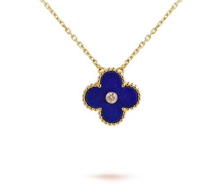 [Luna Brilliance]CLOVER 15MM CHRISTMAS LIMITED EDITION SINGLE FLOWER NECKLACE