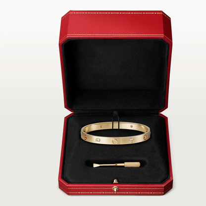 [Luna Brilliance]LOVE BRACELET 6.1MM 4 DIAMONDS