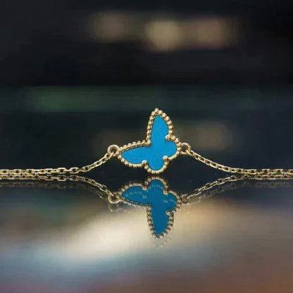 [Luna Brilliance]BUTTERFLY TURQUOISE BUTTERFLY BRACELET