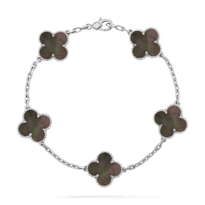 [Luna Brilliance]CLOVER SILVER BRACELET COLLECTION,5 MOTIFS