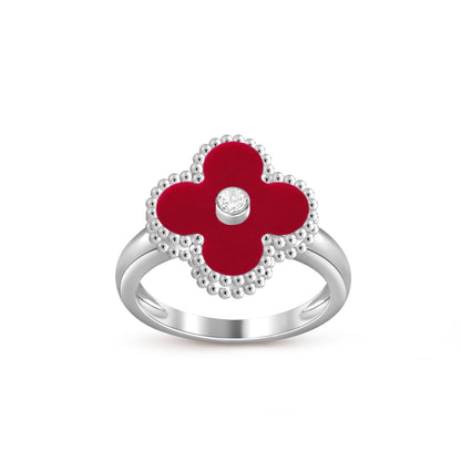 [Luna Brilliance]CLOVER SILVER DIOMND RING COLLECTION