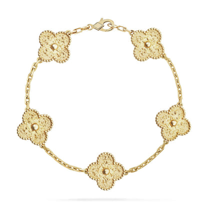 [Luna Brilliance]CLOVER GOLD BRACELET COLLECTION,5 MOTIFS