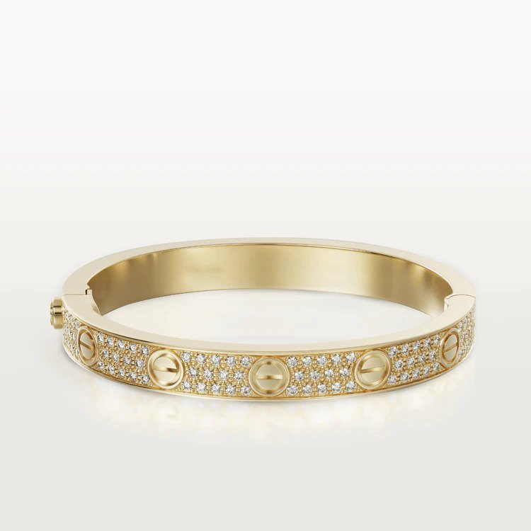 [Luna Brilliance]LOVE BRACELET 6.1MM DIAMOND-PAVED