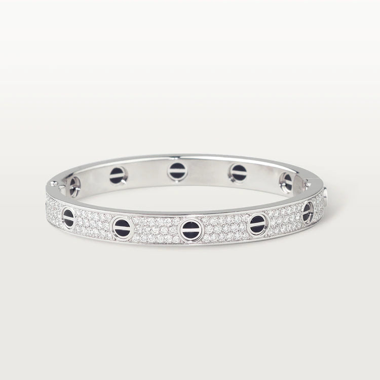 [Luna Brilliance]LOVE BRACELET 6.1MM DIAMOND-PAVED CERAMIC
