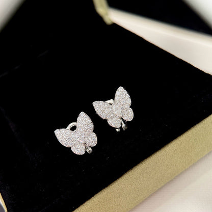 [Luna Brilliance]BUTTERFLY ALL DIAMOND EARRINGS