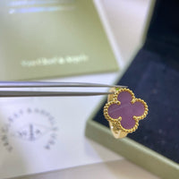 [Luna Brilliance]CLOVER  PURPLE VIOLET RING