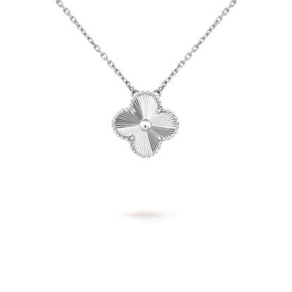 [Luna Brilliance]CLOVER 15MM NECKLACE SILVER COLLECTION