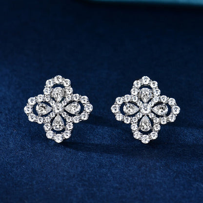 [Luna Brilliance]LOOP EARRINGS FULL MOTIF DIAMOND 16MM