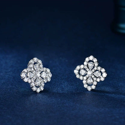 [Luna Brilliance]LOOP EARRINGS FULL MOTIF DIAMOND 16MM