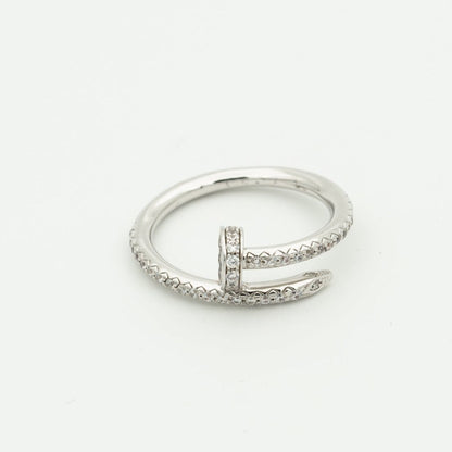 [Luna Brilliance]JUSTE RING 1.8MM SILVER DIAMONDS