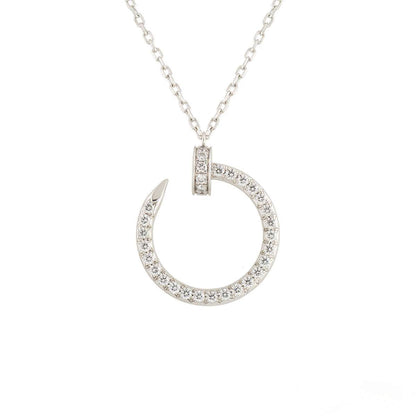 [Luna Brilliance]JUSTE NECKLACE SILVER DIAMONDS