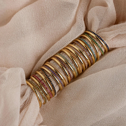 Birthstone Tennis Ring Set