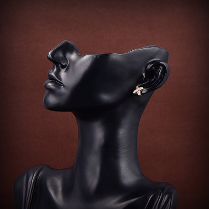 [Luna Brilliance]JEUX DE GOLD DIAMOND EARRINGS