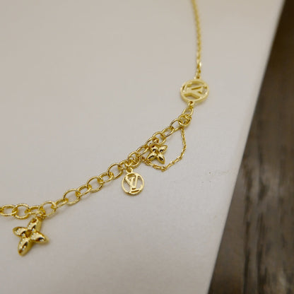 [Luna Brilliance]BLOOMING SUPPLE NECKLACE BRASS