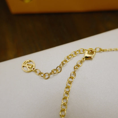 [Luna Brilliance]BLOOMING SUPPLE NECKLACE BRASS