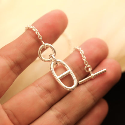 [Luna Brilliance]HM CHAINE D'ANCRE PENDANT NECKLACE STERLING SILVER