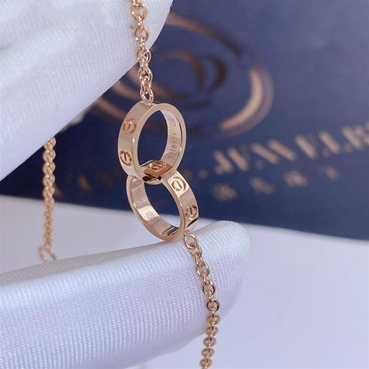 [Luna Brilliance]LOVE BRACELET DOUBLE RING