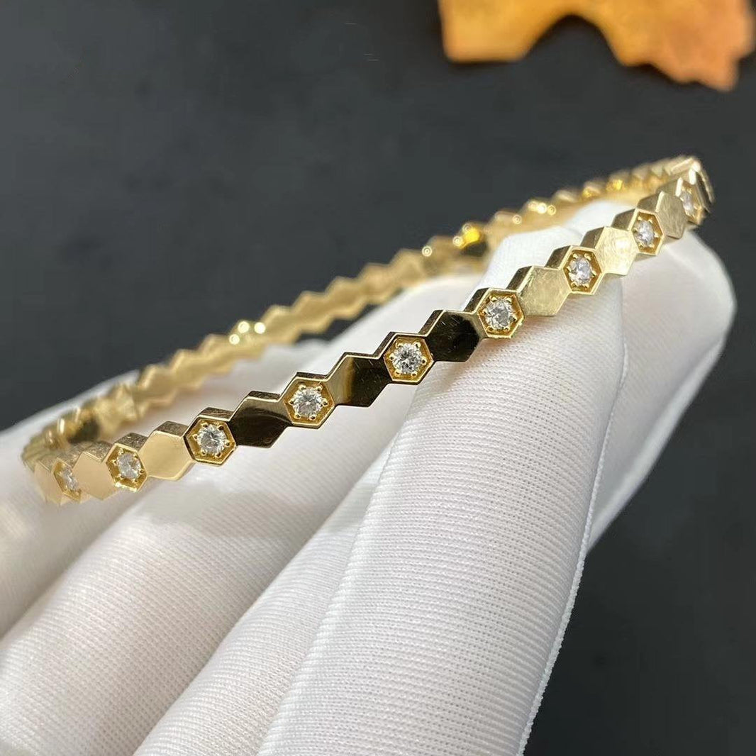 [Luna Brilliance]BEE LOVE GOLD DIAMOND BRACELET
