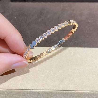 [Luna Brilliance]BEE LOVE GOLD BRACELET FULL DIAMOND