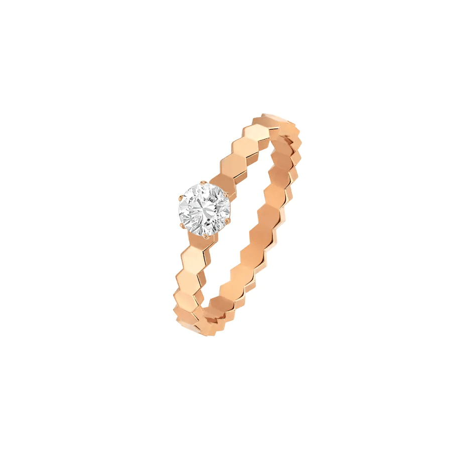 [Luna Brilliance]BEE LOVE RING PINK GOLD 1 DIAMOND
