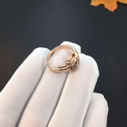 [Luna Brilliance]JEUX DE PINK GOLD DIAMOND RING