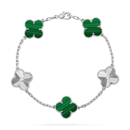 [Luna Brilliance]CLOVER LASER SILVER BRACELET COLLECTION,5 MOTIFS