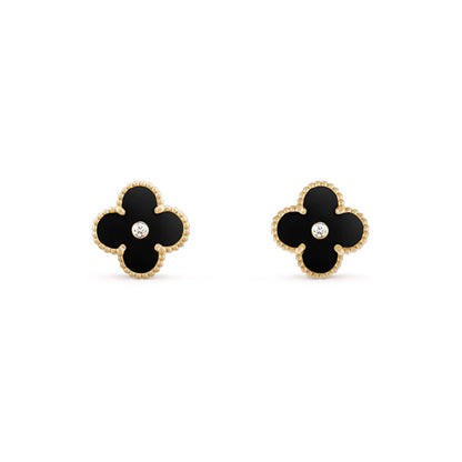 [Luna Brilliance]CLOVER  15MM DIAMOND EARRINGS COLLECTION