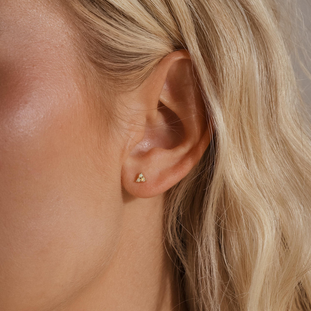 Opal Cluster Flatback Studs