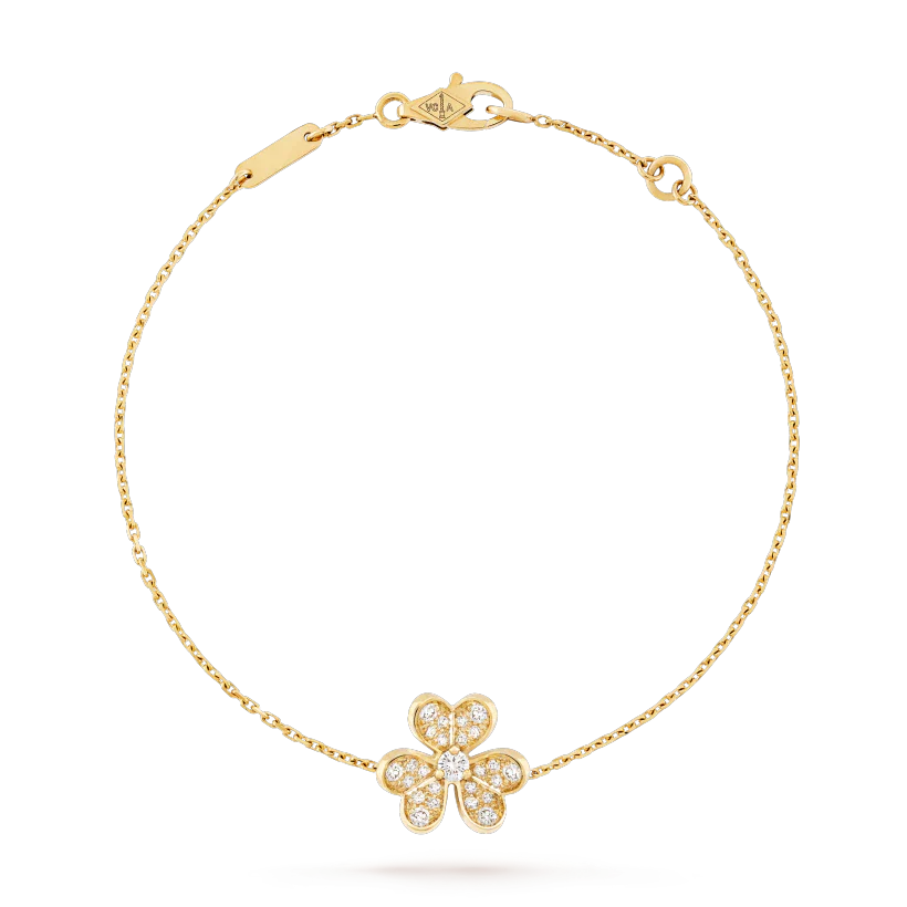 [Luna Brilliance]FRIVOLE GOLD FLOWER DIAMOND BRACELET