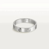 [Luna Brilliance]LOVE RING 4MM 1 DIAMOND SILVER